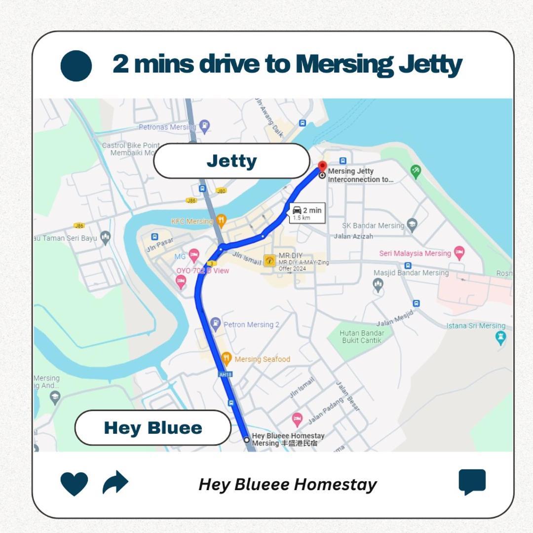 Hey Blueee ~ 5Mins Jetty/Netflix/Games/Youtube Mersing Exterior foto